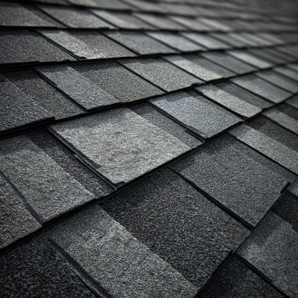 Heavy dimensional roof tile close-up
